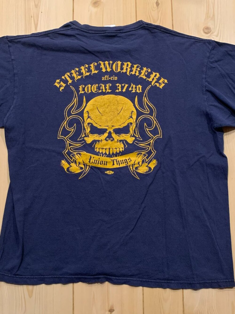 Vintage Y2K Windjammer United Steelworkers Union Thugs Local 3740 T-Shirt XL